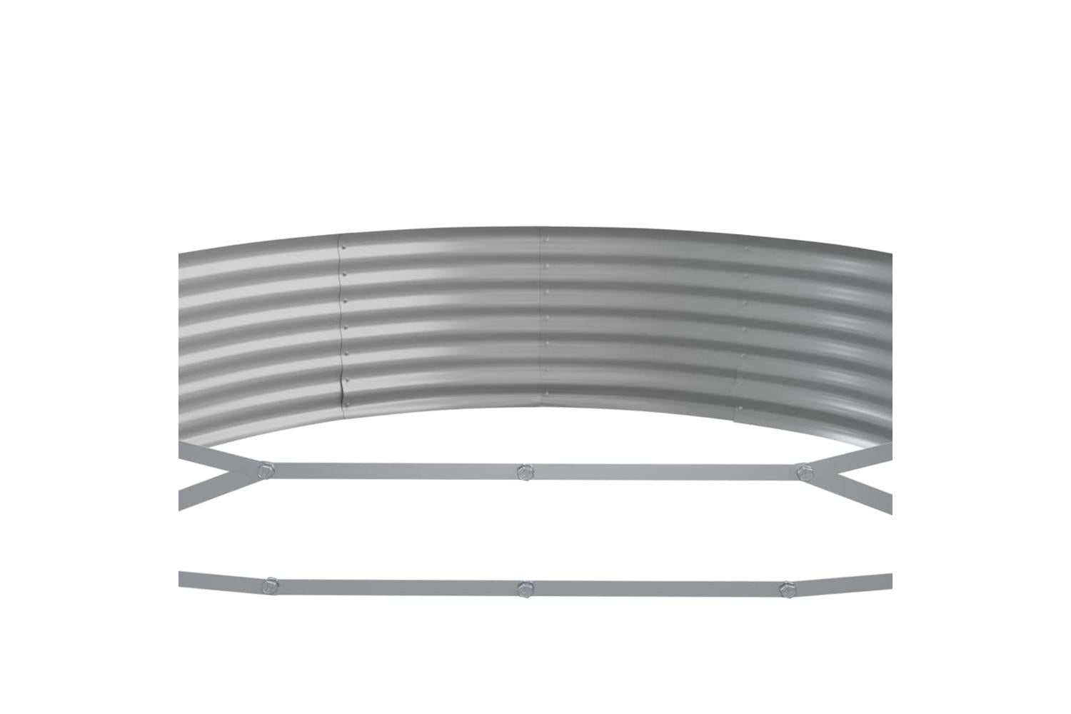 vidaXL 319033 Garden Raised Bed Powder-coated Steel 373x140x36cm Green-5