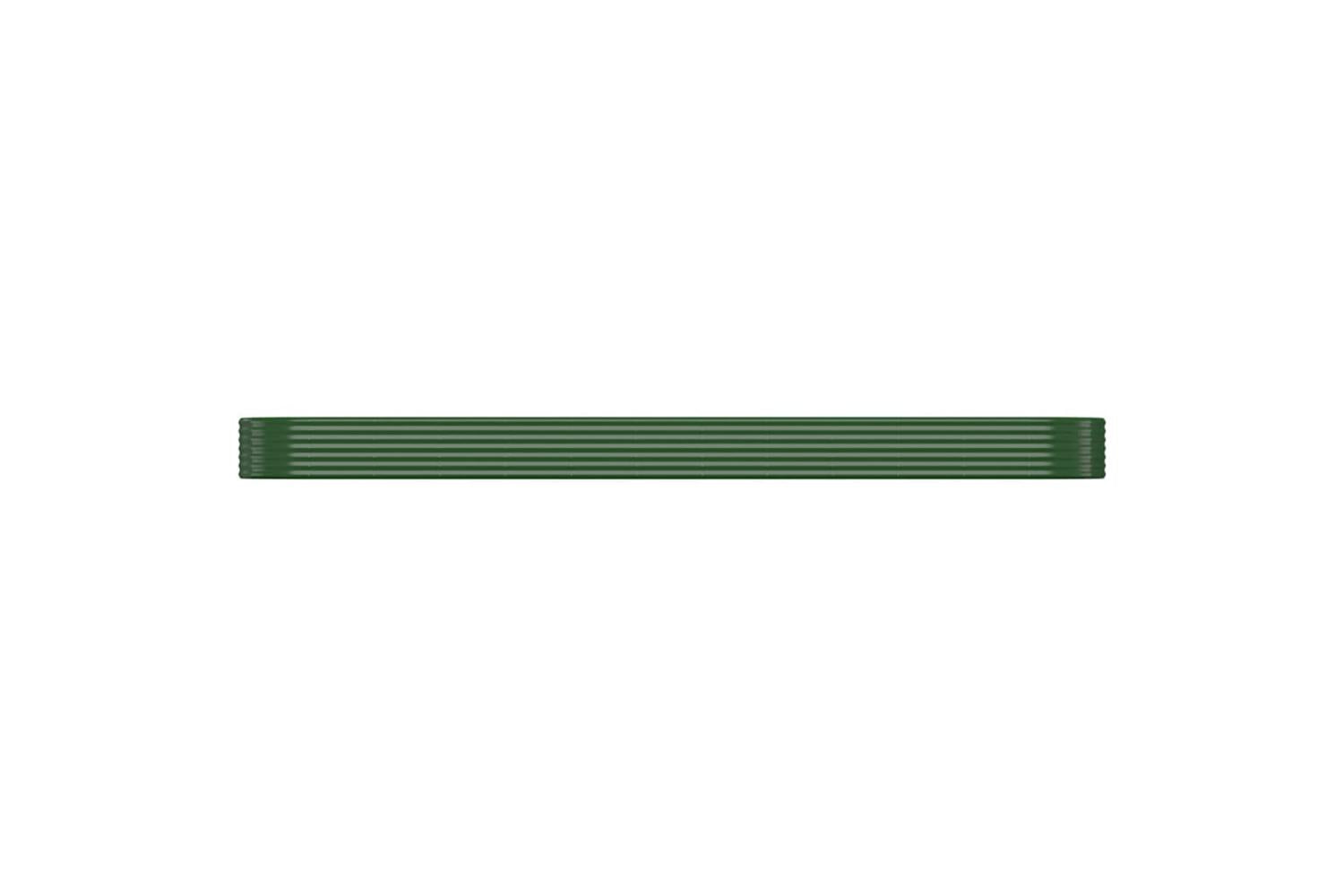 vidaXL 319008 Garden Raised Bed Powder-coated Steel 507x100x36cm Green-3