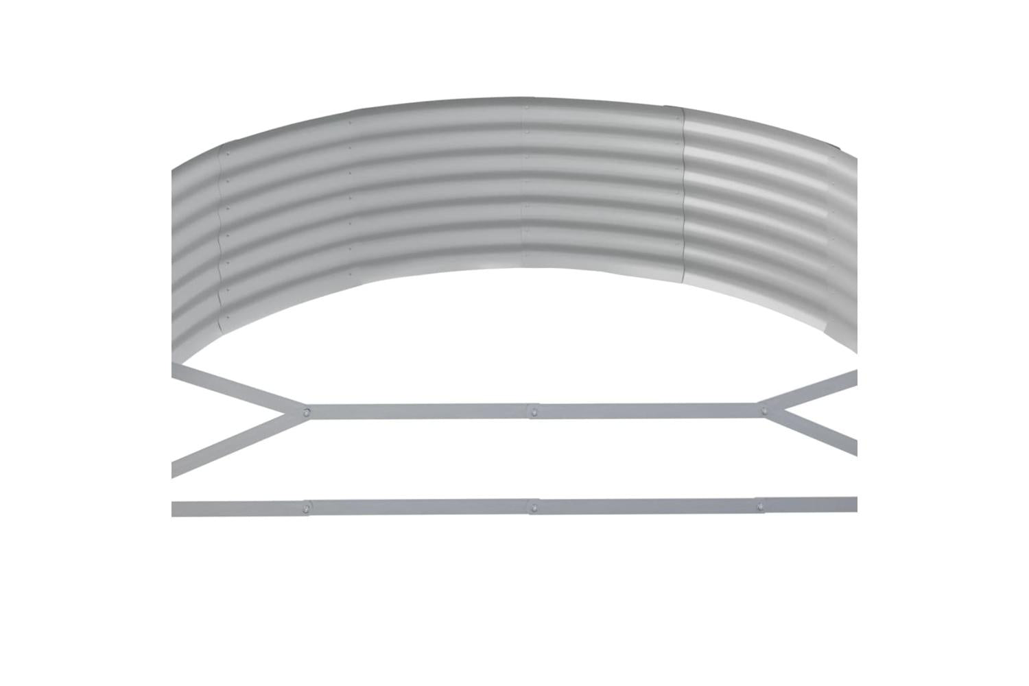 vidaXL 319025 Garden Raised Bed Powder-coated Steel 214x140x36cm Brown-5