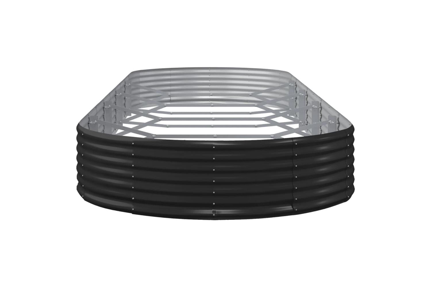 vidaXL 319041 Garden Raised Bed Powder-coated Steel 450x140x36cm Anthracite-4
