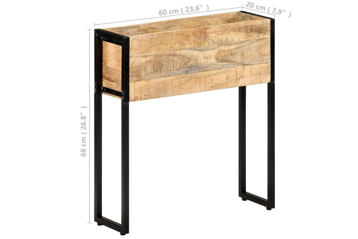 vidaXL 321941 Planter 60x20x68cm Rough Mango Wood-8