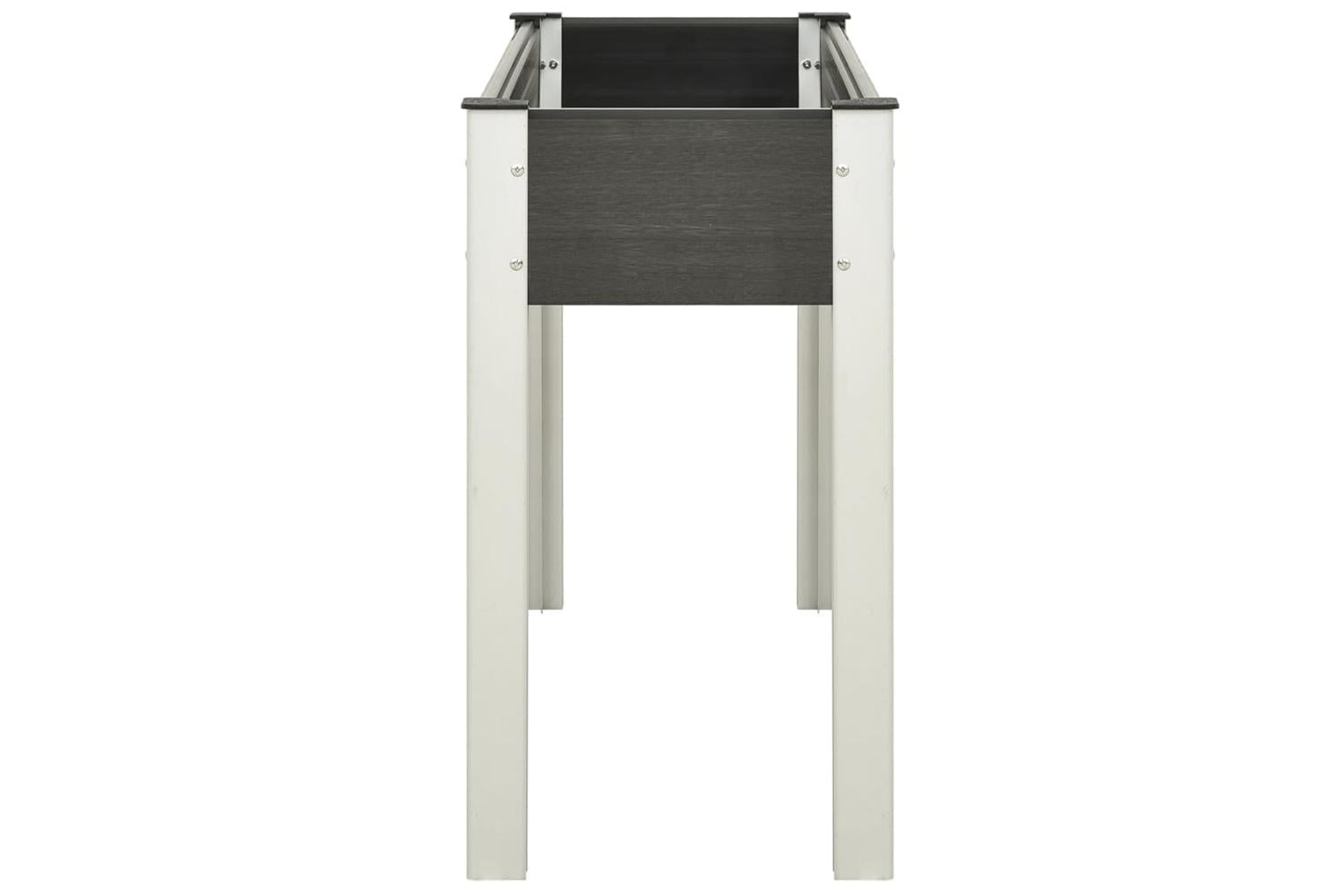 vidaXL 362566 Garden Raised Bed Grey 120x40x75cm Wpc-3