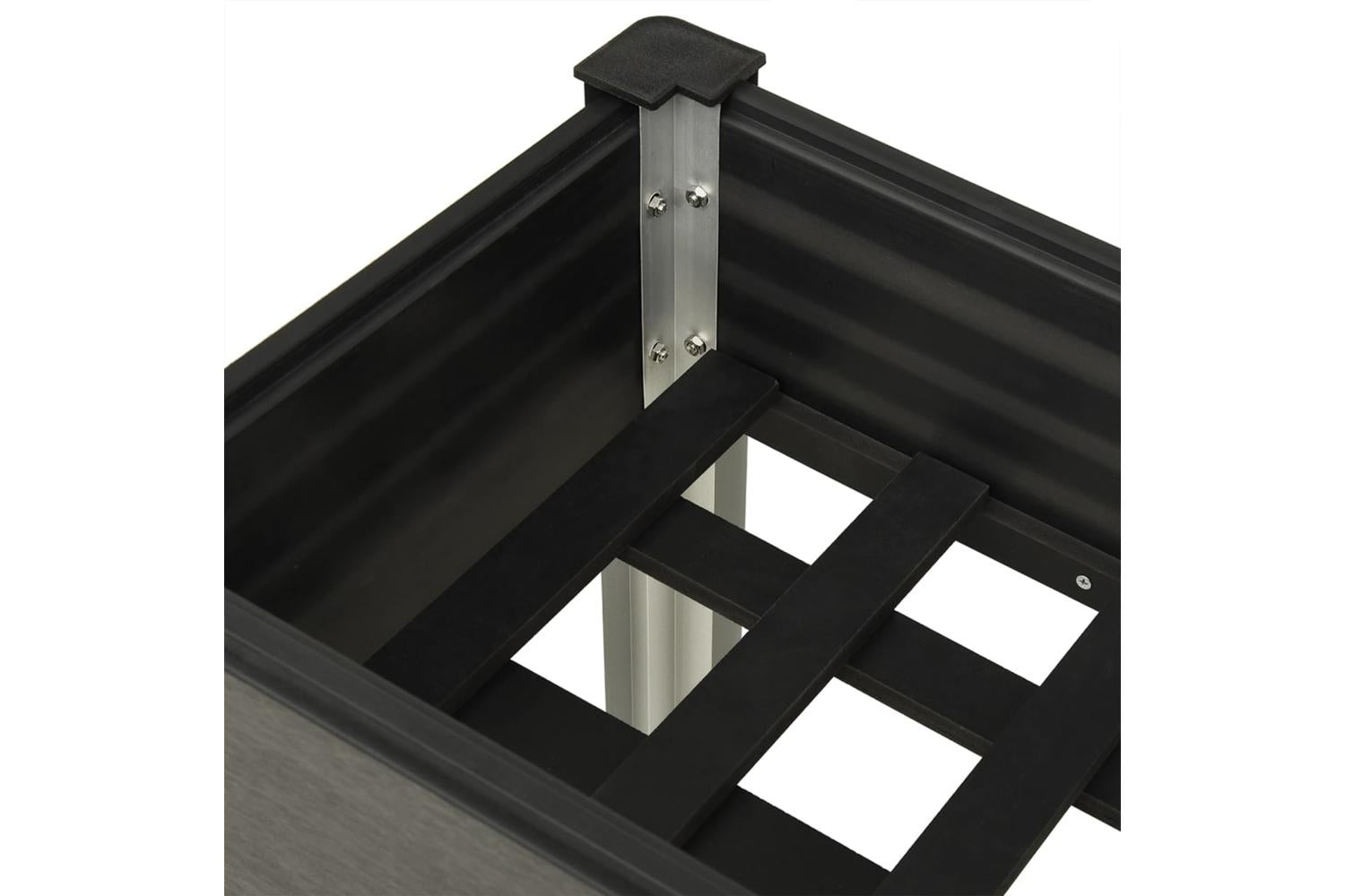 vidaXL 362566 Garden Raised Bed Grey 120x40x75cm Wpc-5