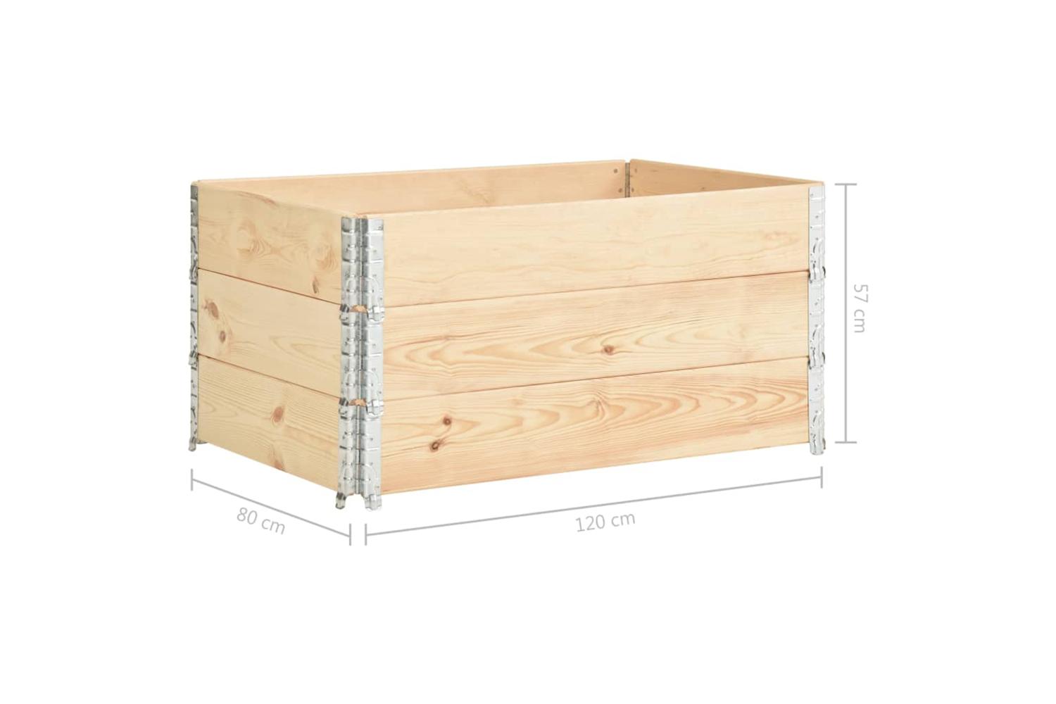 vidaXL 3055163 Raised Beds 3 Pcs 80x120cm Solid Pine Wood (310051)-7