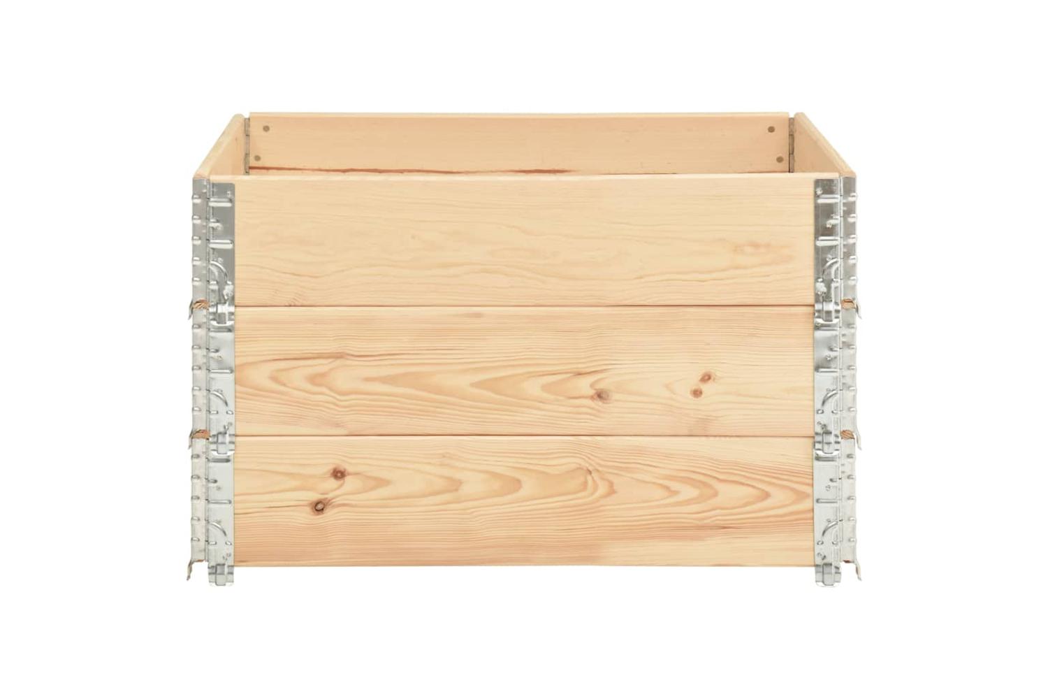 vidaXL 3055169 Raised Beds 3 Pcs 100x100cm Solid Pine Wood (310057)-3