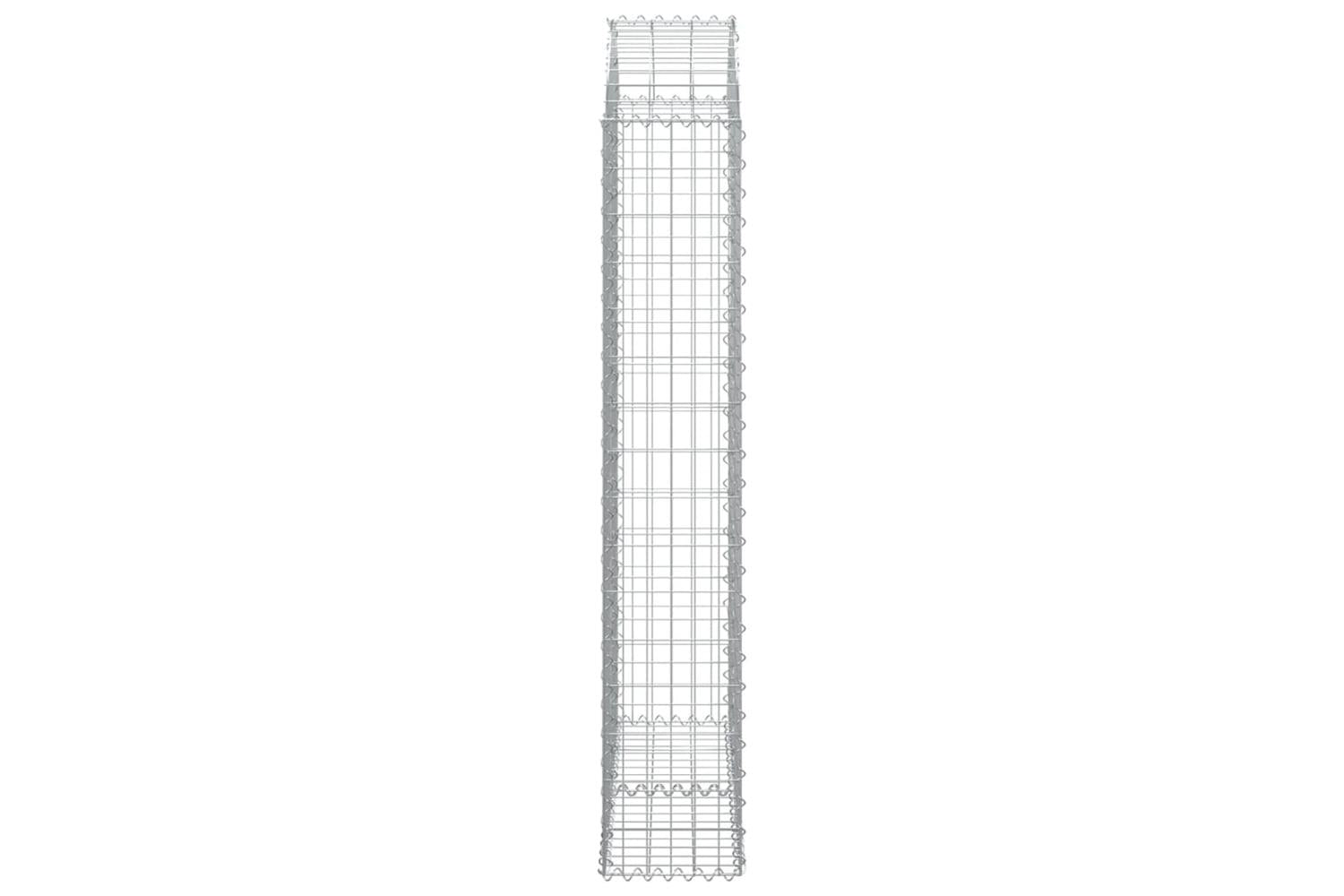 vidaXL 153428 Arched Gabion Basket 100x30x160/180cm Galvanised Iron-4