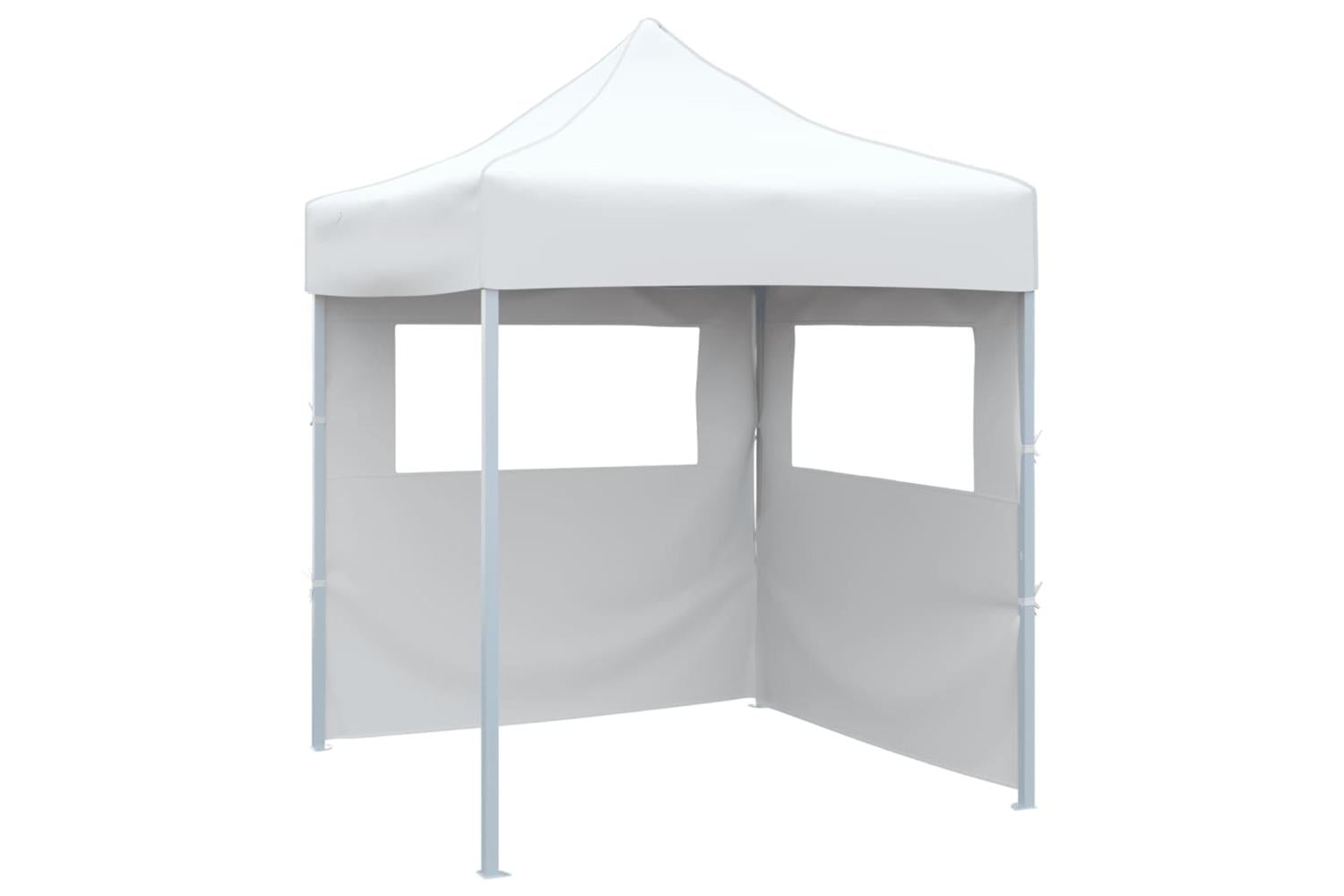 Vidaxl Professional Folding Party Tent With 2 Sidewalls 2x2 M Steel White