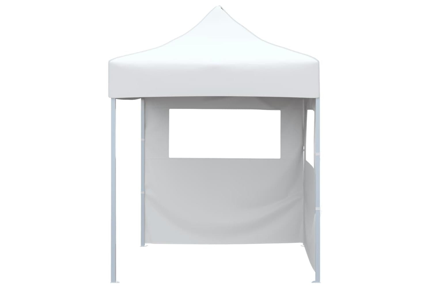Vidaxl Professional Folding Party Tent With 2 Sidewalls 2x2 M Steel White-2