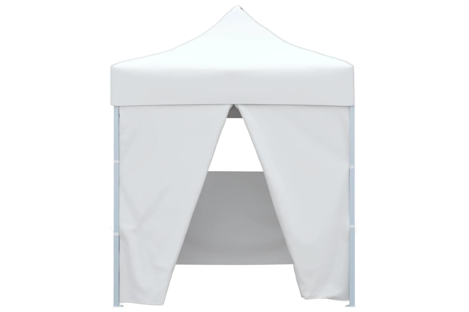 Vidaxl Professional Folding Party Tent With 4 Sidewalls 2x2 M Steel White-2
