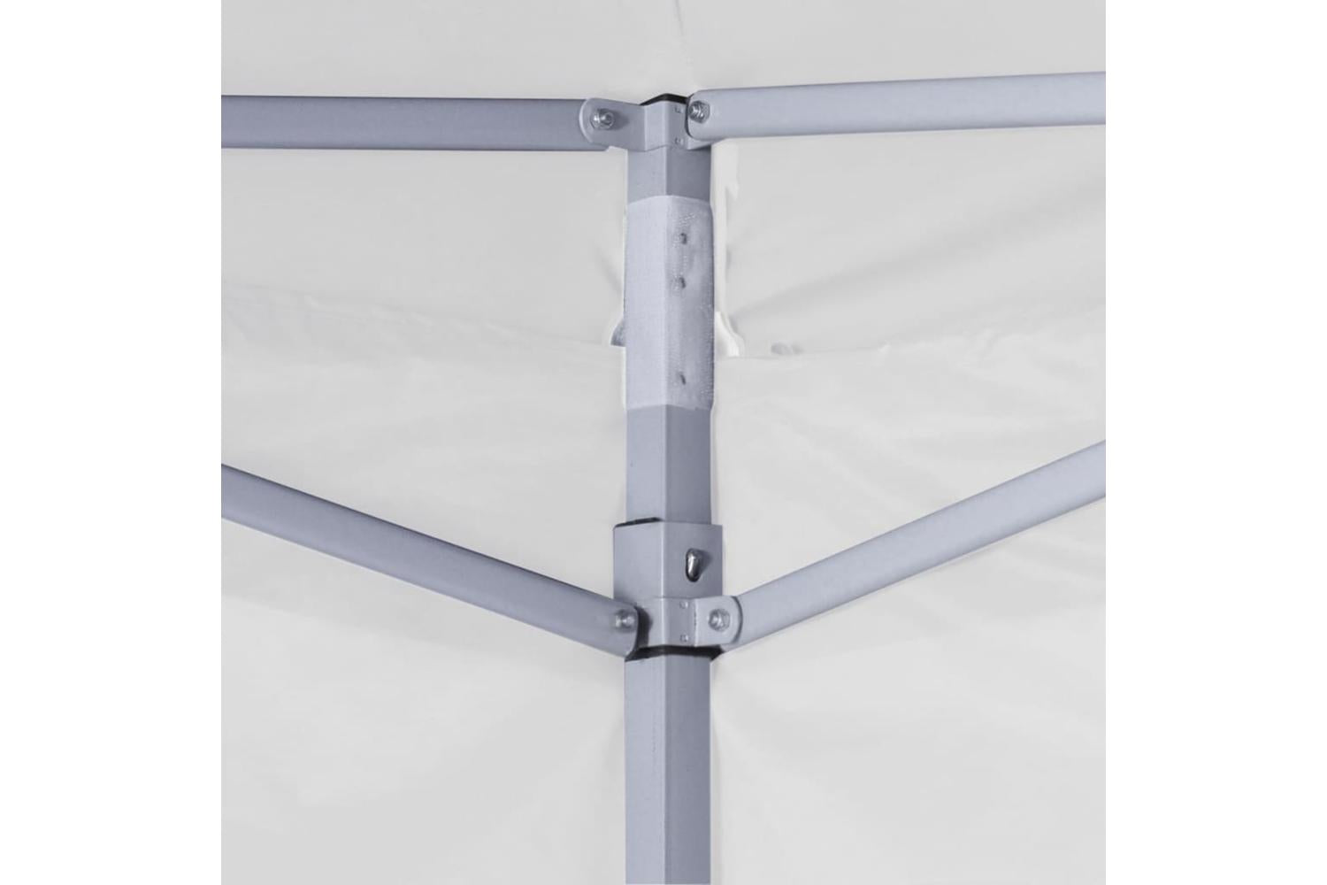 Vidaxl Professional Folding Party Tent With 4 Sidewalls 2x2 M Steel White-4