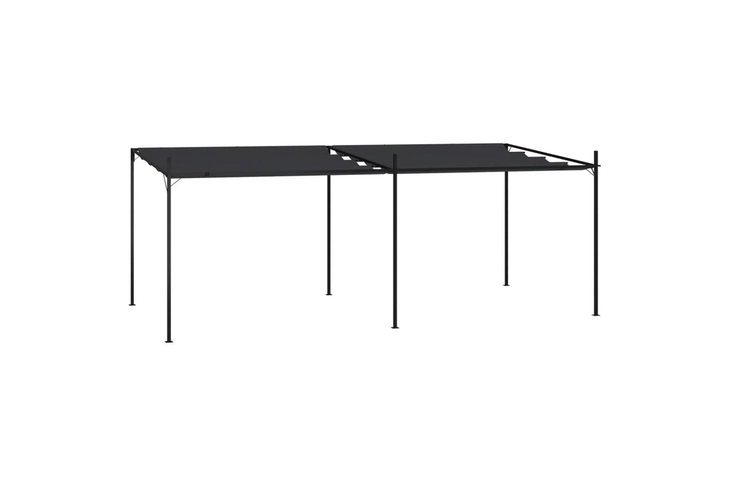 vidaXL 313634 Gazebo With Retractable Roof 600x300x233cm Anthracite