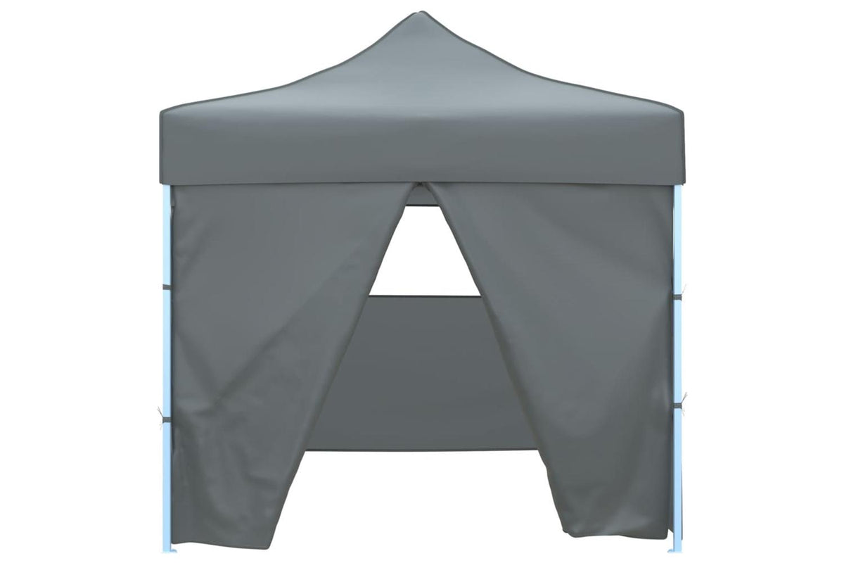 Vidaxl Foldable Party Tent Pop-up With 4 Sidewalls 3x3 M Anthracite-3