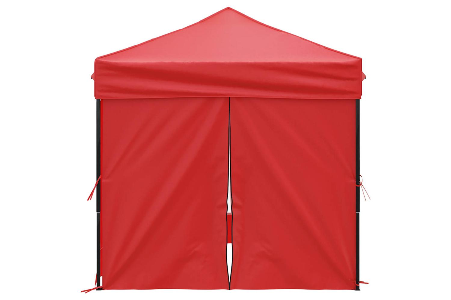 Vidaxl 93506 Folding Party Tent With Sidewalls Red 2x2 M-4