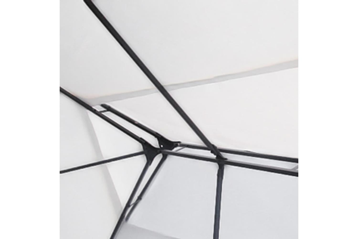 Vidaxl 3070301 Gazebo With Led String Lights White 3x4 M-5