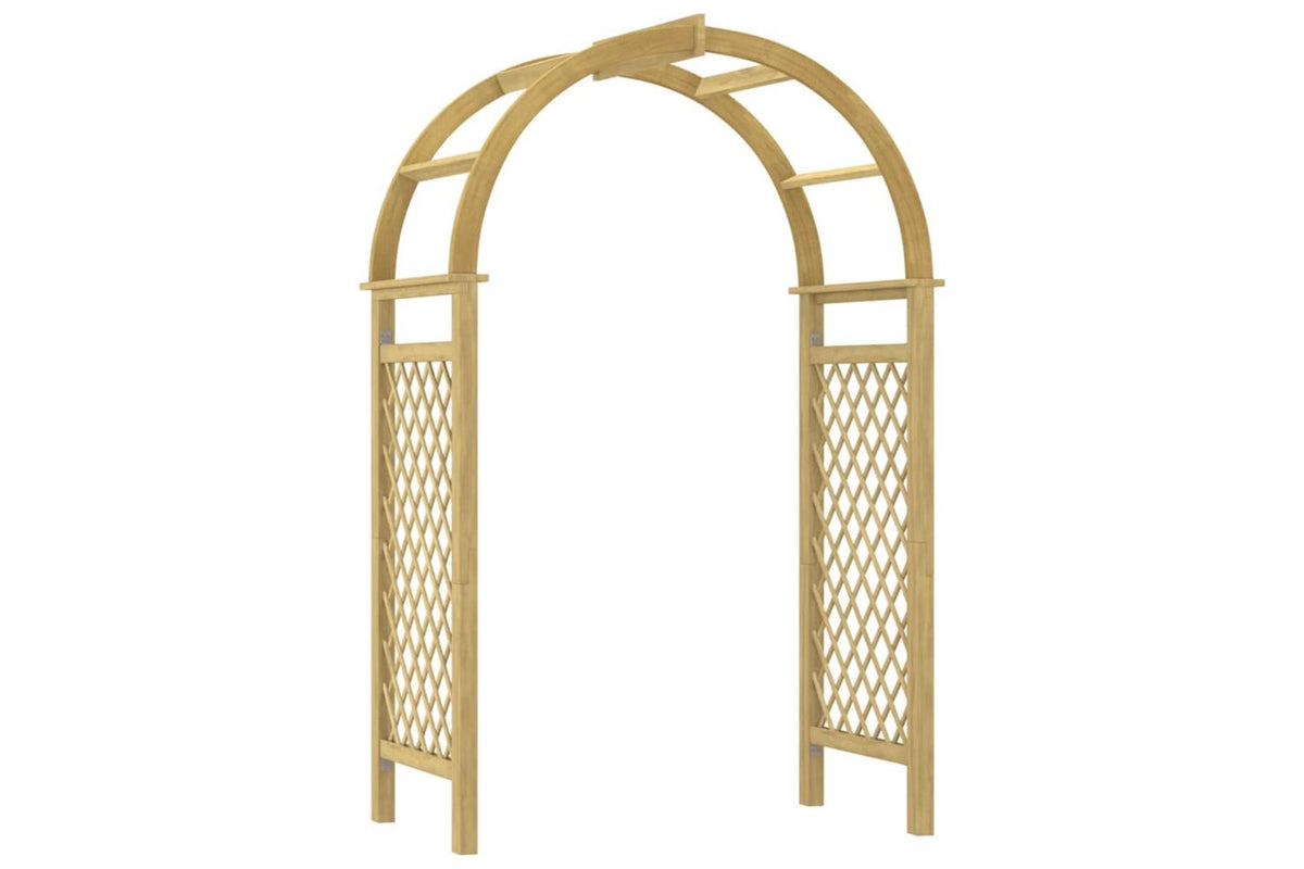 vidaXL 318420 Arch With Trellis 141x97x243cm Impregnated Solid Wood Pine-2