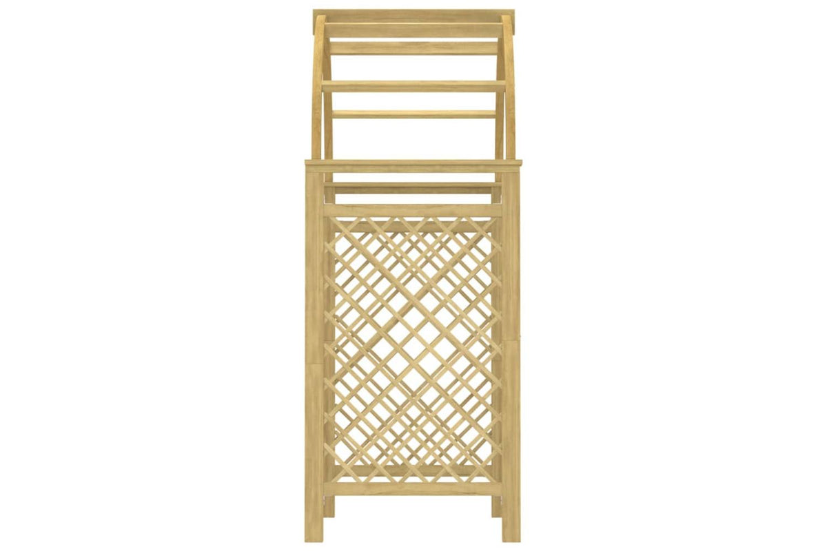 vidaXL 318420 Arch With Trellis 141x97x243cm Impregnated Solid Wood Pine-4