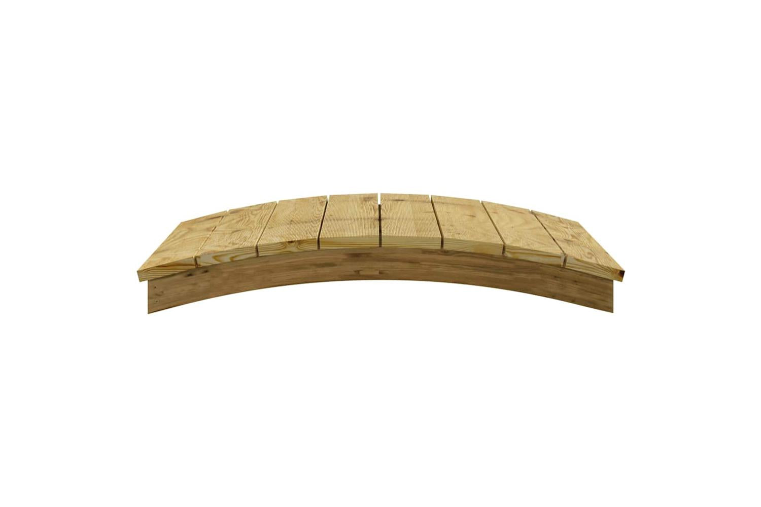 vidaXL 318205 Garden Bridge 110x74cm Impregnated Solid Wood Pine-4
