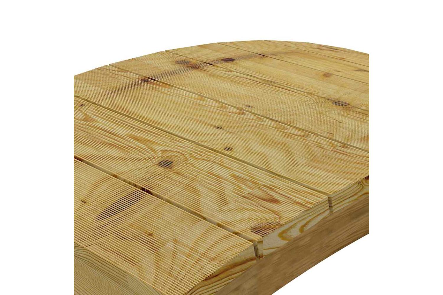 vidaXL 318205 Garden Bridge 110x74cm Impregnated Solid Wood Pine-5