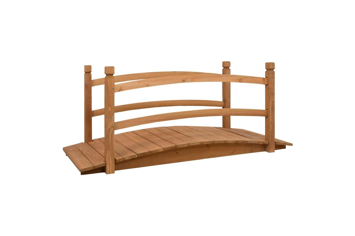 vidaXL 313890 Garden Bridge 140x60x60cm Solid Firwood