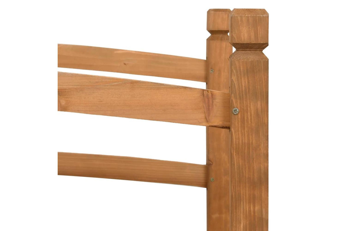 vidaXL 313890 Garden Bridge 140x60x60cm Solid Firwood-5
