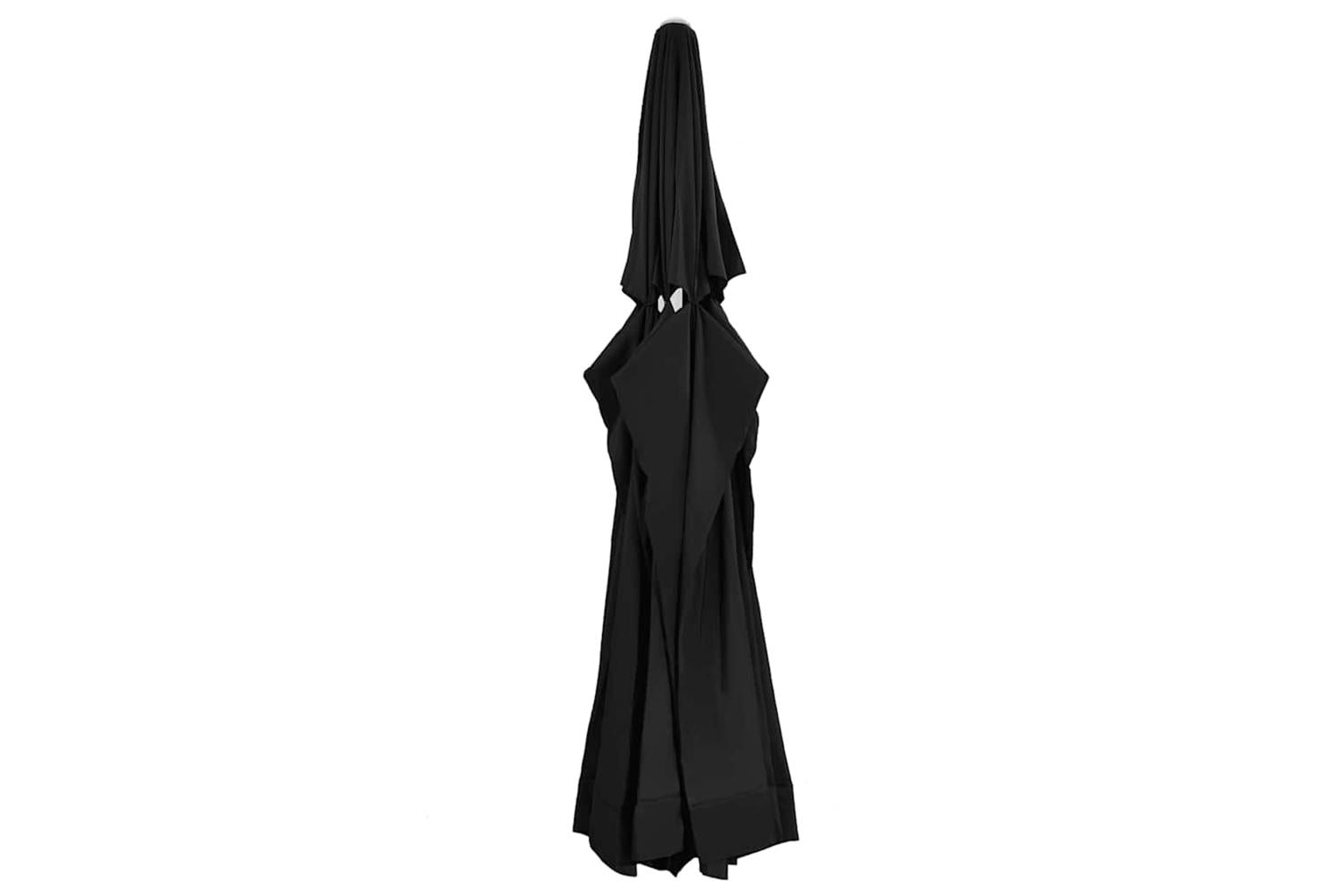 vidaXL 312552 Replacement Fabric For Outdoor Parasol Black 600cm