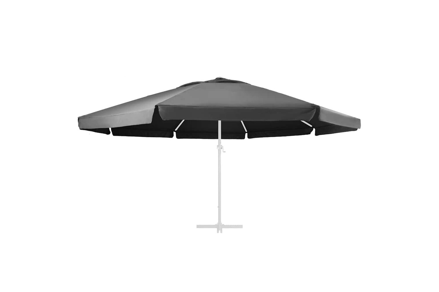 vidaXL 312548 Replacement Fabric For Outdoor Parasol Anthracite 600cm-3