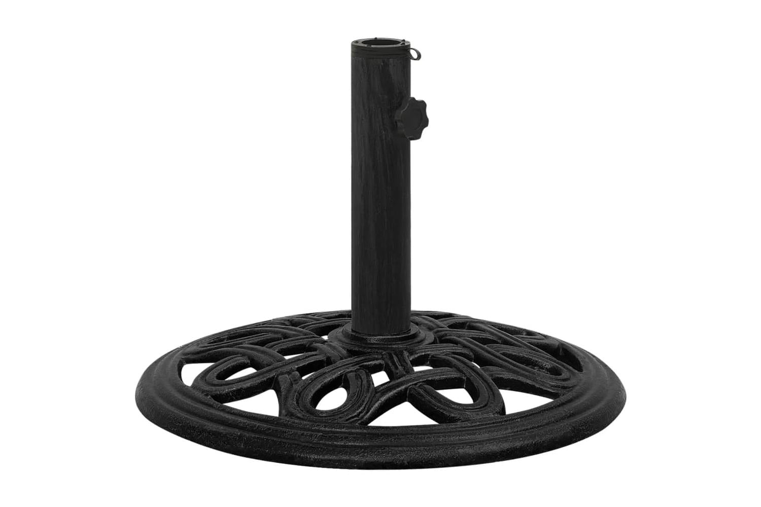 vidaXL 317768 Umbrella Base Black 44x44x32cm Cast Iron