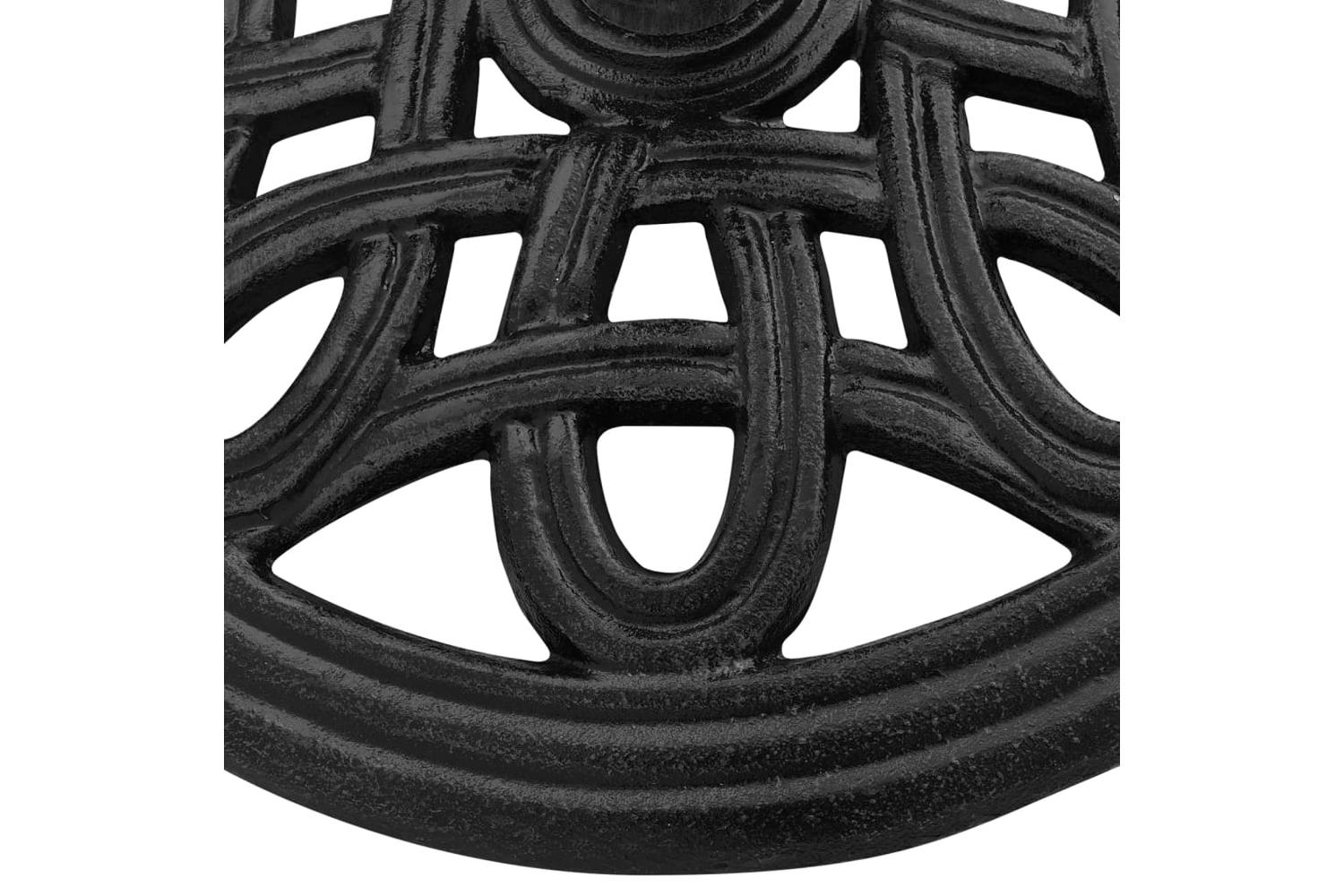 vidaXL 317768 Umbrella Base Black 44x44x32cm Cast Iron-4