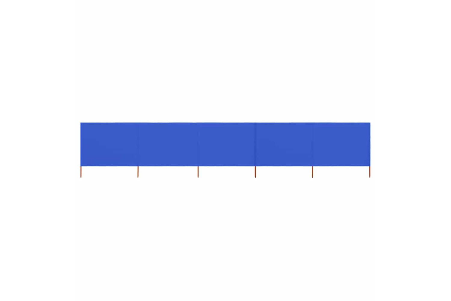 vidaXL 47171 5-panel Wind Screen Fabric 600x160cm Azure Blue