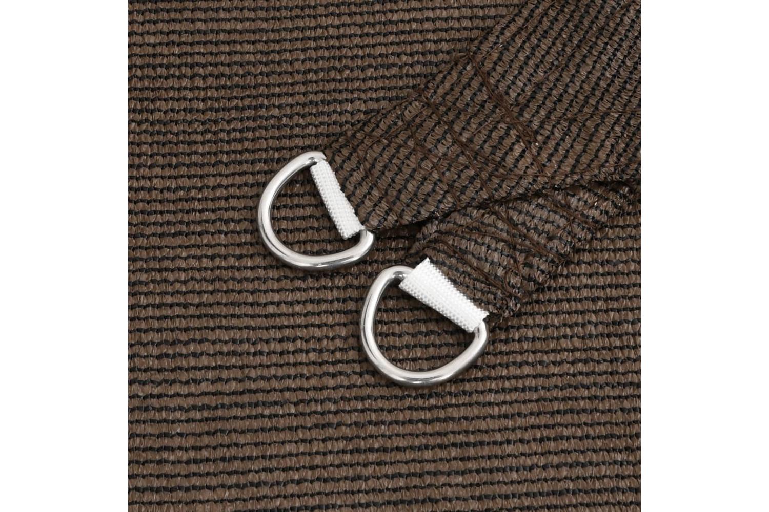 vidaXL 311816 Sunshade Sail 160 G/mÂ² Brown 4x5x6.8 M Hdpe-5