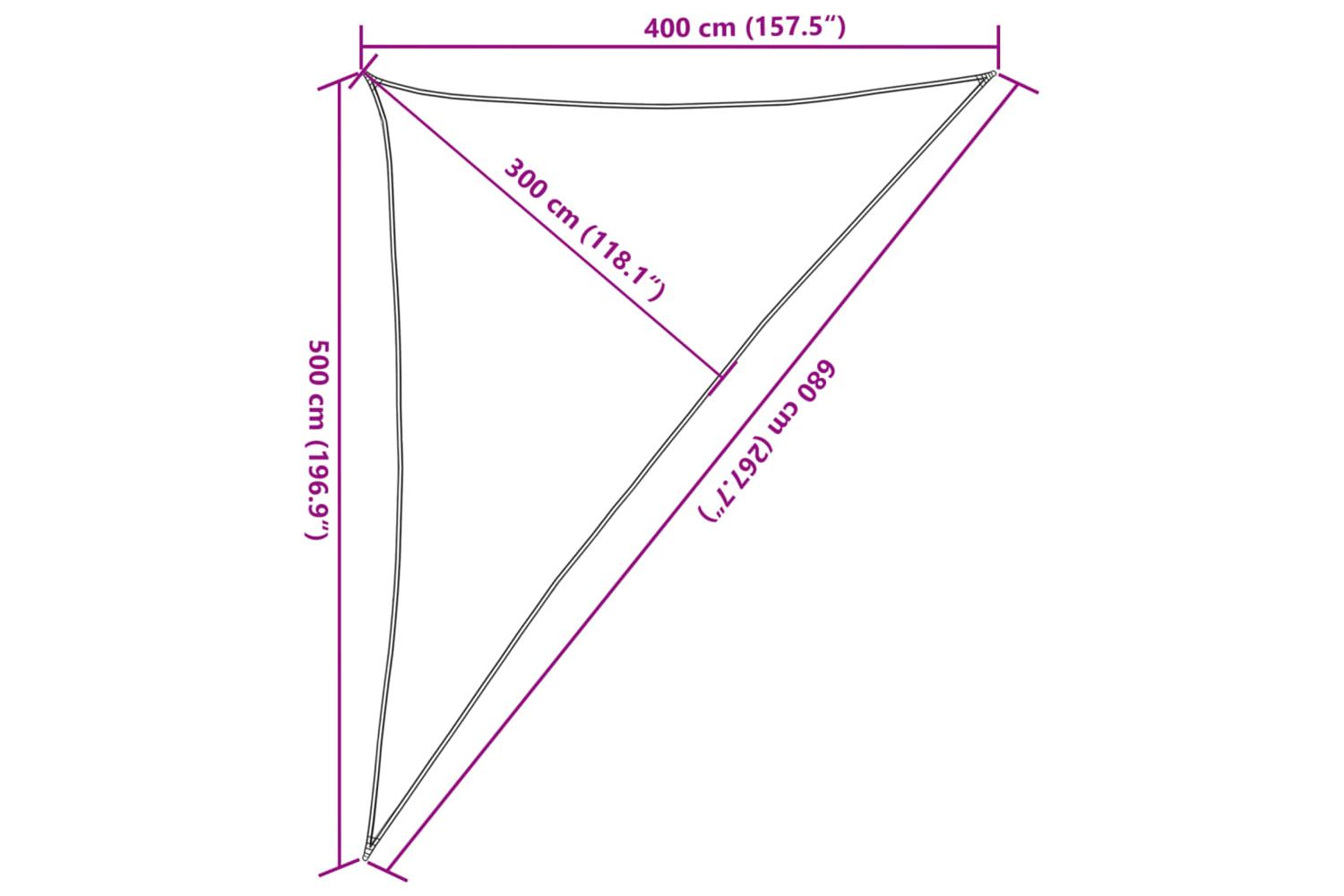 vidaXL 311816 Sunshade Sail 160 G/mÂ² Brown 4x5x6.8 M Hdpe-9