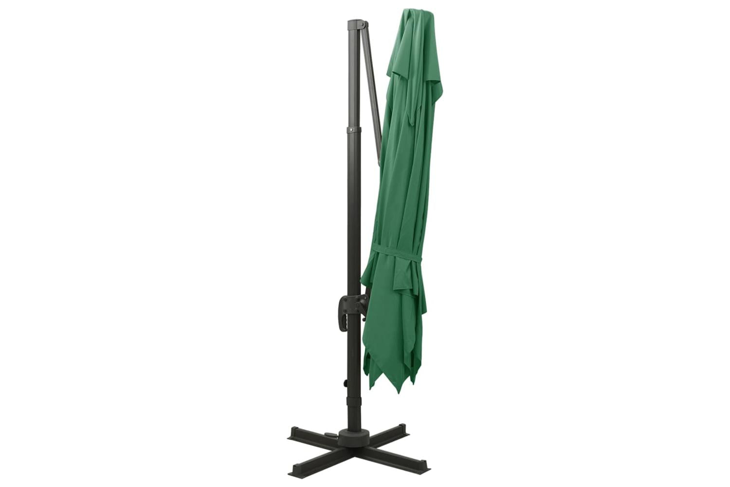 vidaXL 312370 Cantilever Umbrella With Double Top 300x300cm Green-4