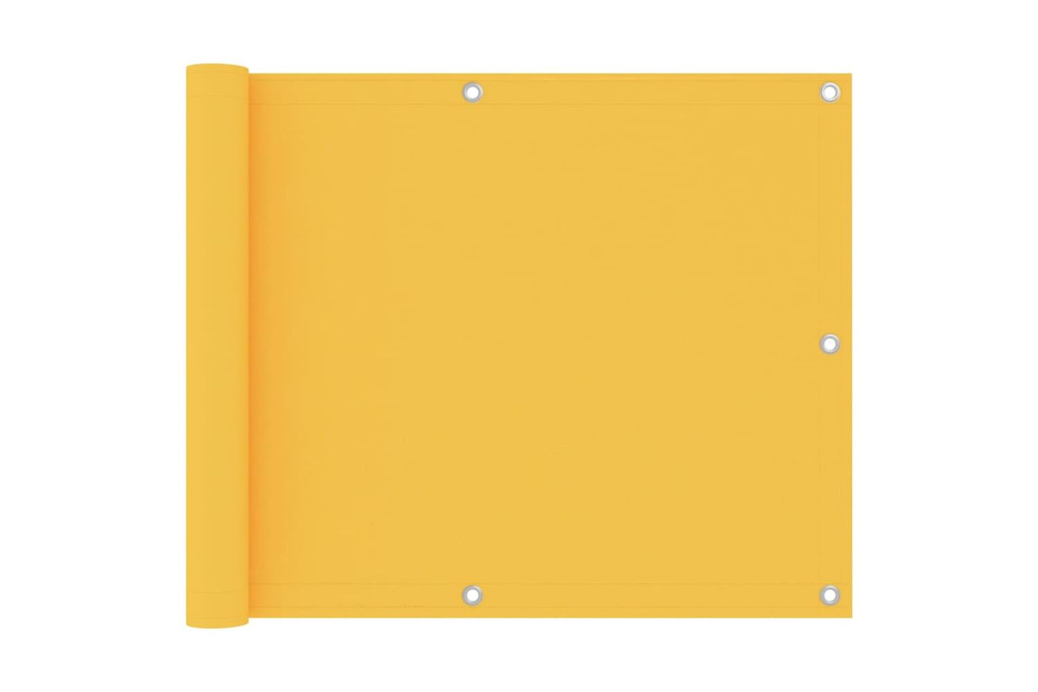 vidaXL 135020 Balcony Screen Yellow 75x300cm Oxford Fabric