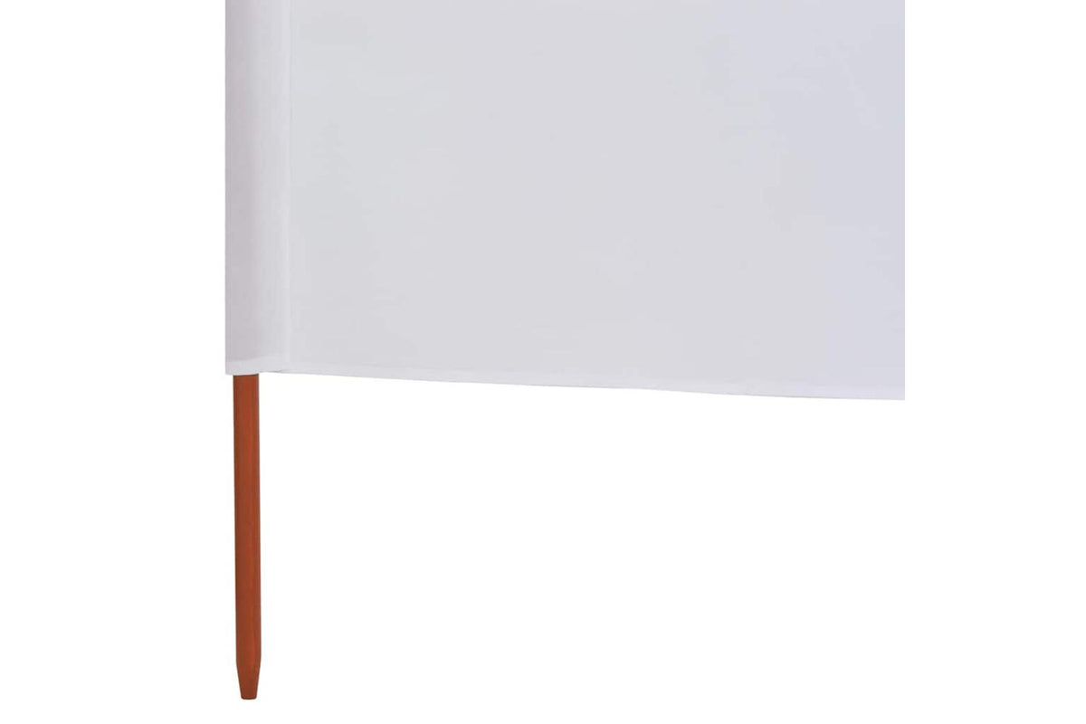 vidaXL 47186 9-panel Wind Screen Fabric 1200x80cm Sand White-5