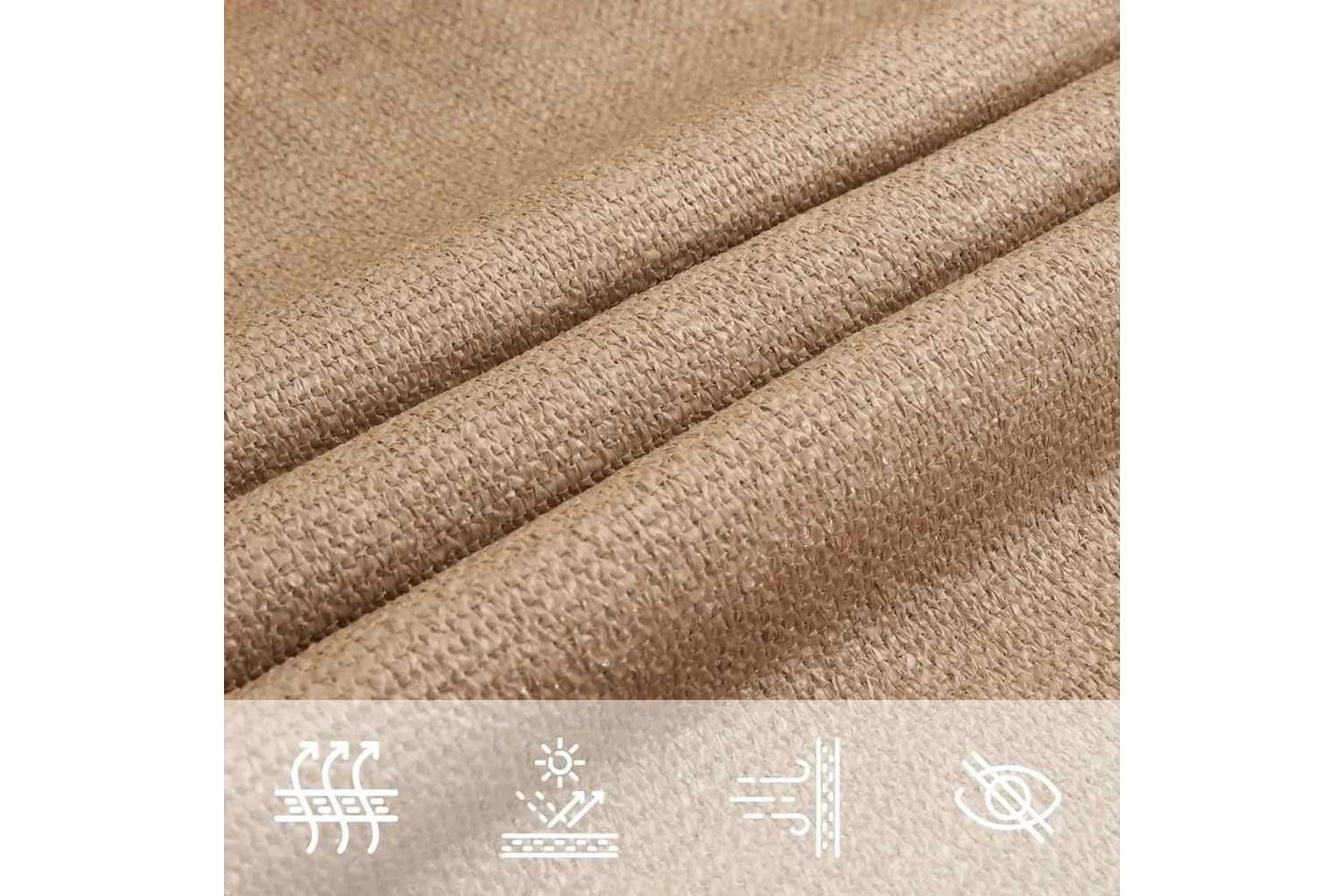 Vidaxl 311427 Sunshade Sail 160 G/mâ² Taupe 5x5x5 M Hdpe-6