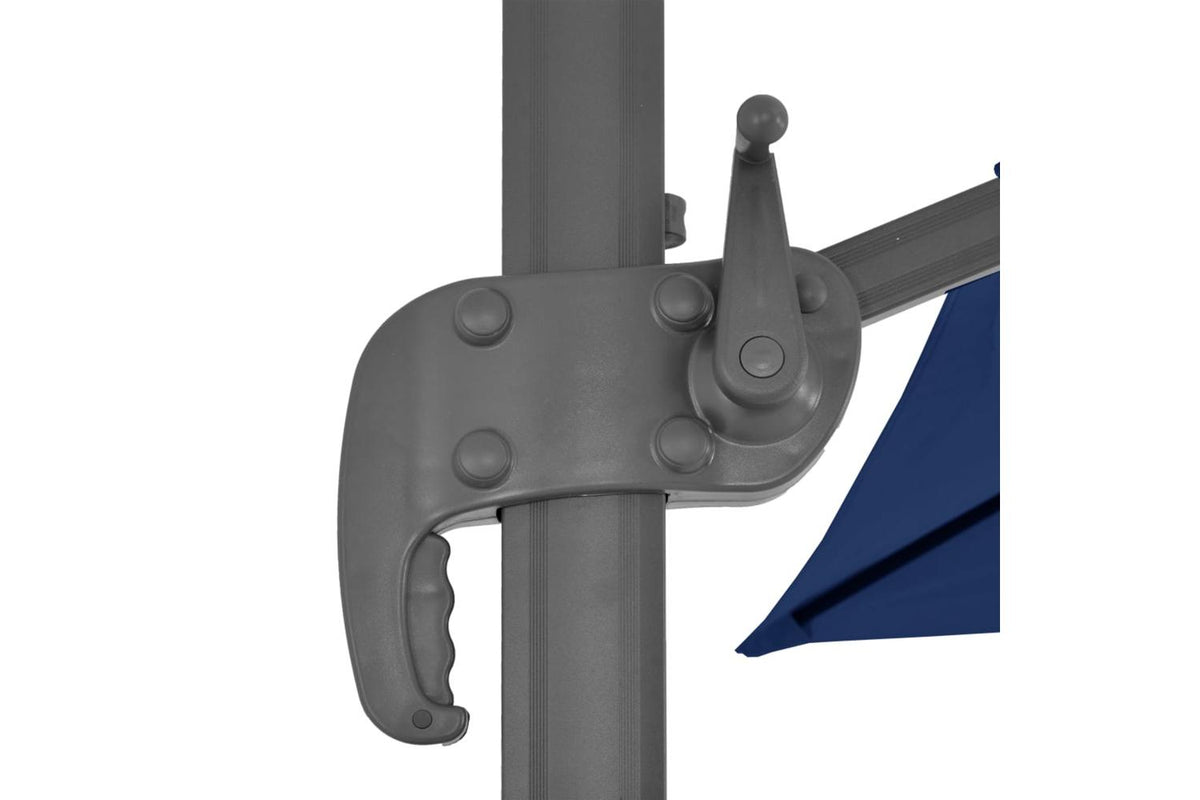 Vidaxl 47003 Cantilever Umbrella With Aluminium Pole 4x3 M Azure Blue-7