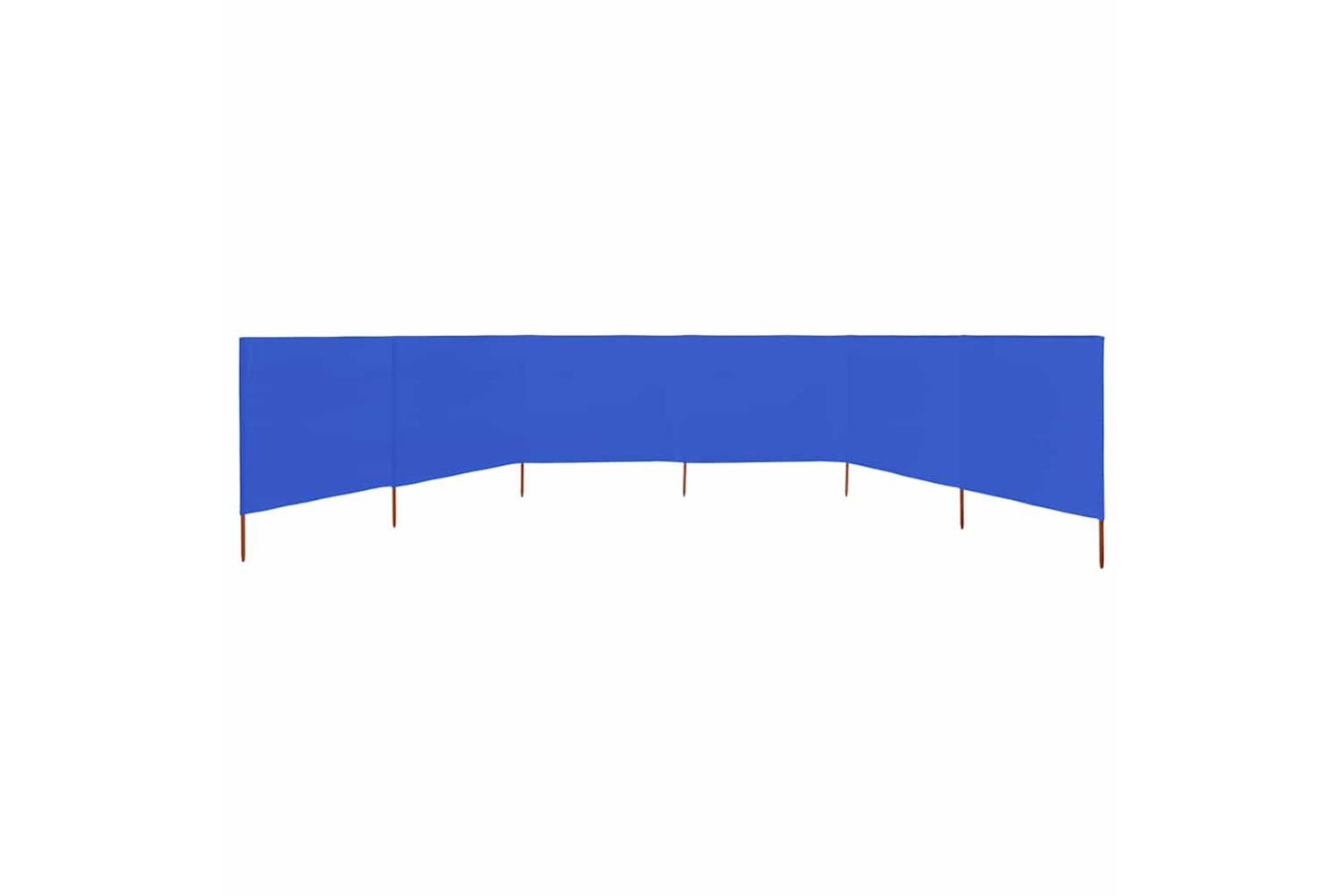 vidaXL 47179 6-panel Wind Screen Fabric 800x120cm Azure Blue-3