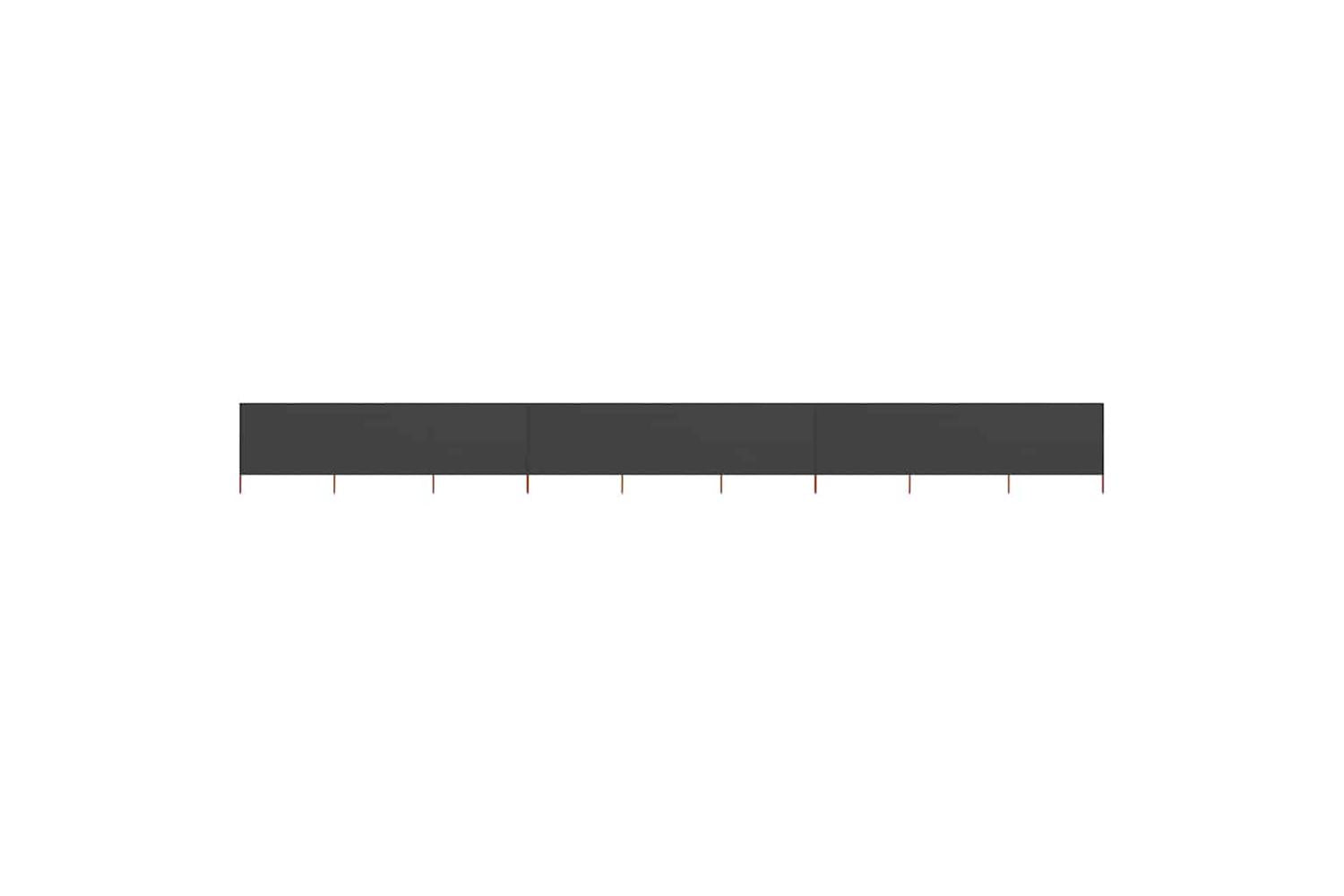 vidaXL 47188 9-panel Wind Screen Fabric 1200x80cm Anthracite