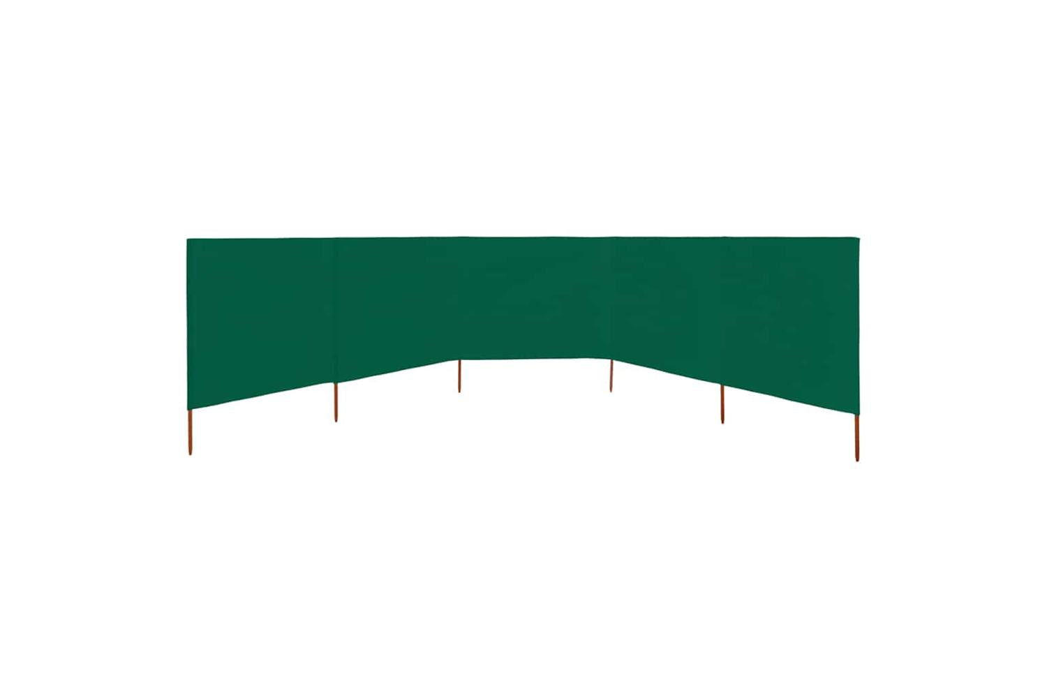 vidaXL 47155 5-panel Wind Screen Fabric 600x80cm Green-3