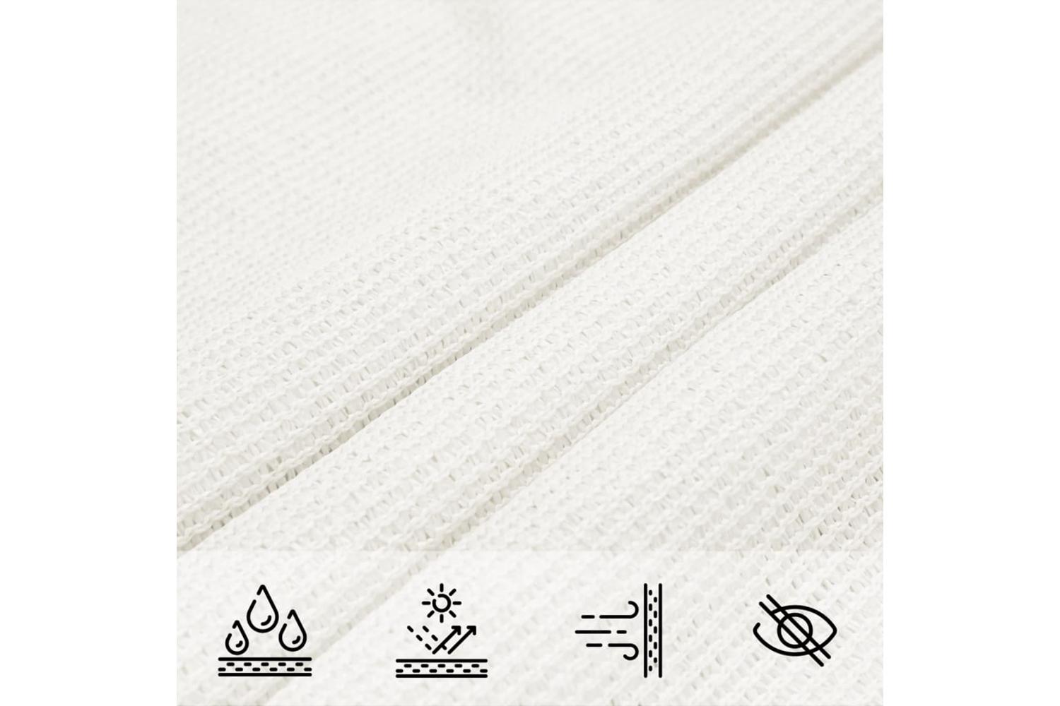 vidaXL 311267 Sunshade Sail 160 G/mÂ² White 6x6x6 M Hdpe-6