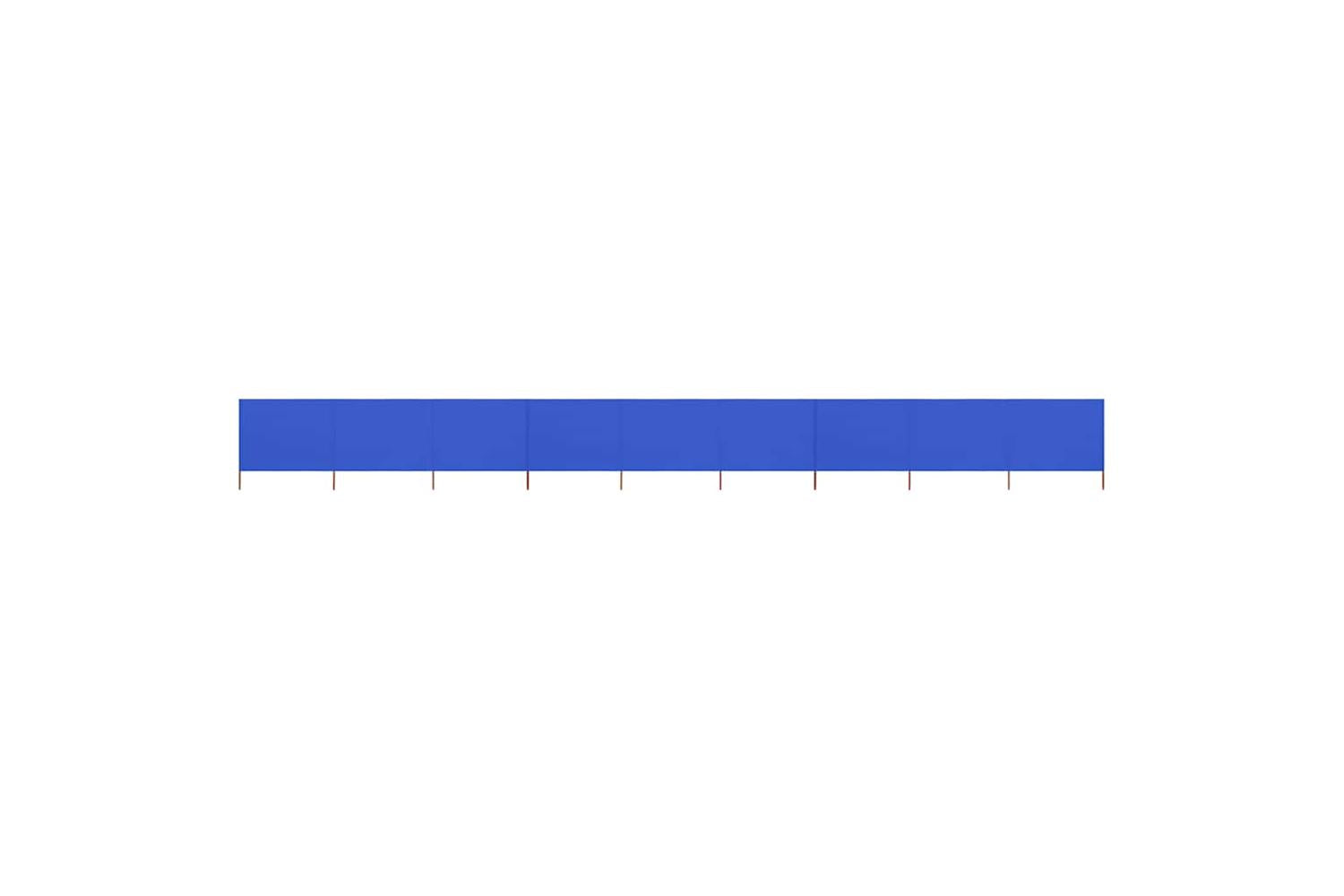 vidaXL 47203 9-panel Wind Screen Fabric 1200x160cm Azure Blue
