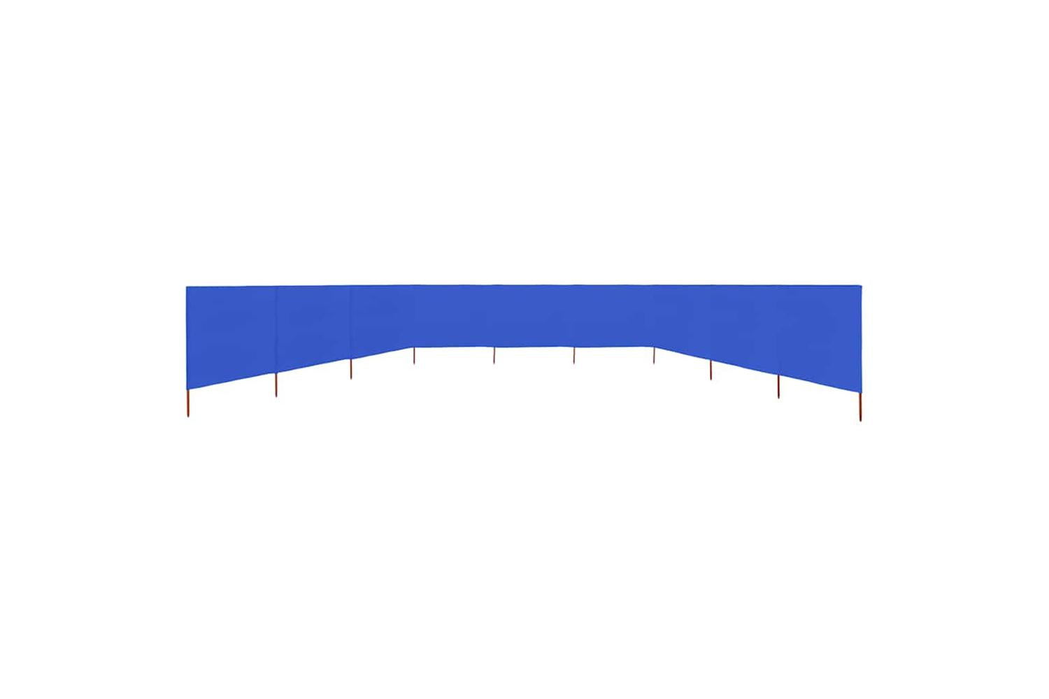 vidaXL 47203 9-panel Wind Screen Fabric 1200x160cm Azure Blue-3