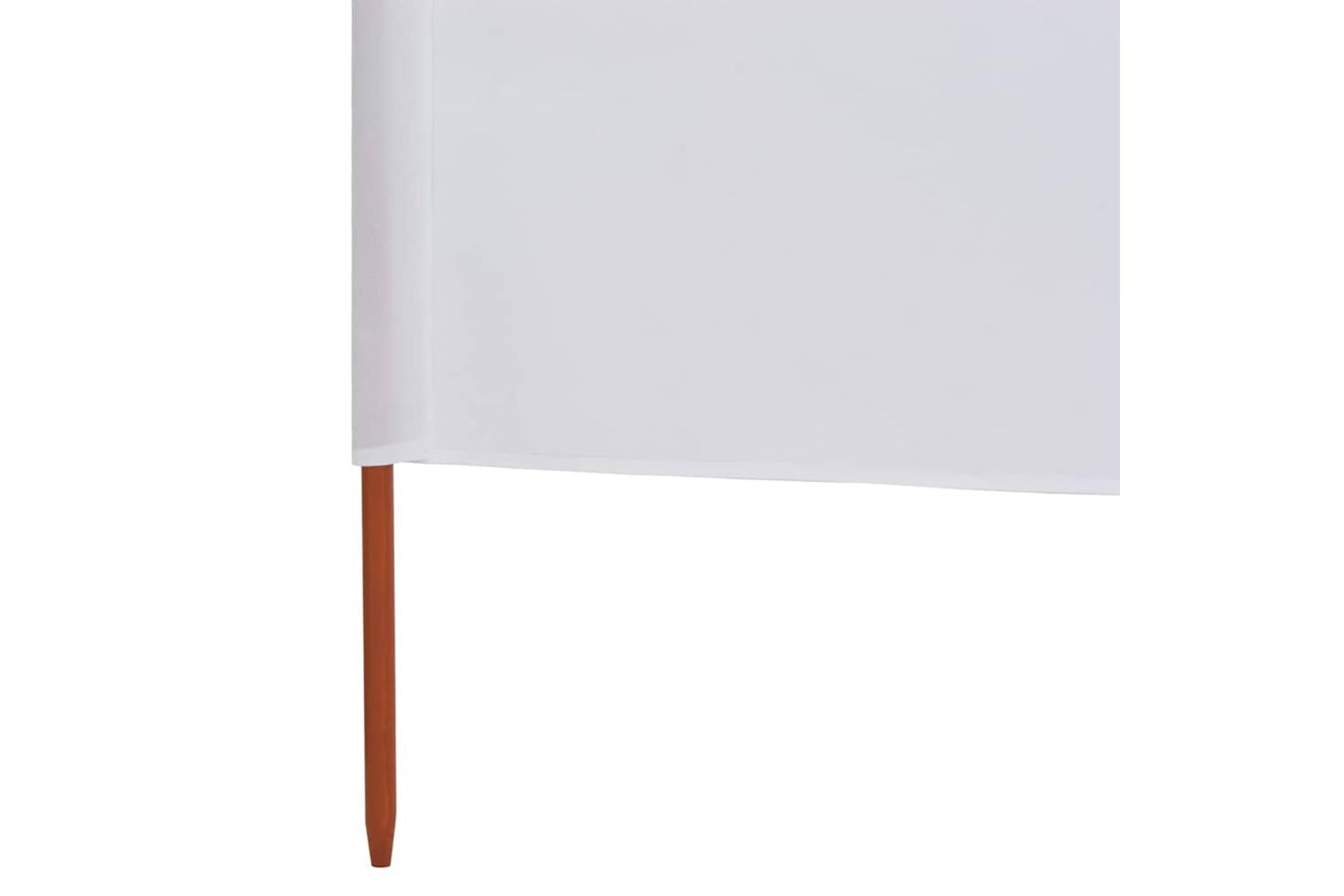 vidaXL 47140 3-panel Wind Screen Fabric 400x80cm Sand White-5