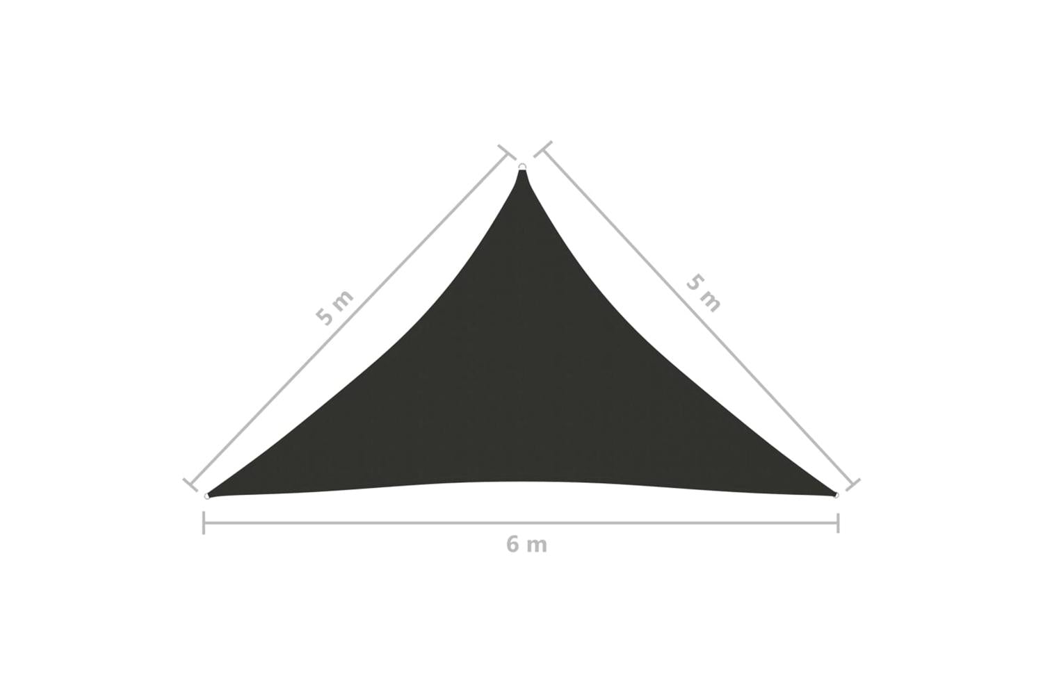 Vidaxl 135128 Sunshade Sail Oxford Fabric Triangular 5x5x6 M Anthracite-6