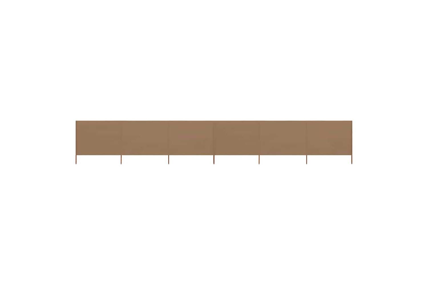 vidaXL 44546 6-panel Wind Screen Fabric 800x80cm Taupe-2
