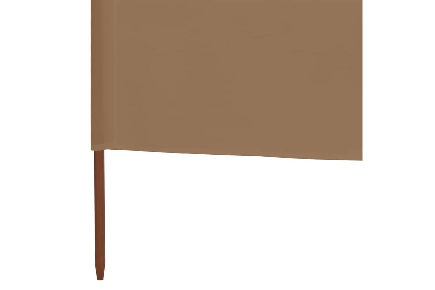 vidaXL 44546 6-panel Wind Screen Fabric 800x80cm Taupe-5