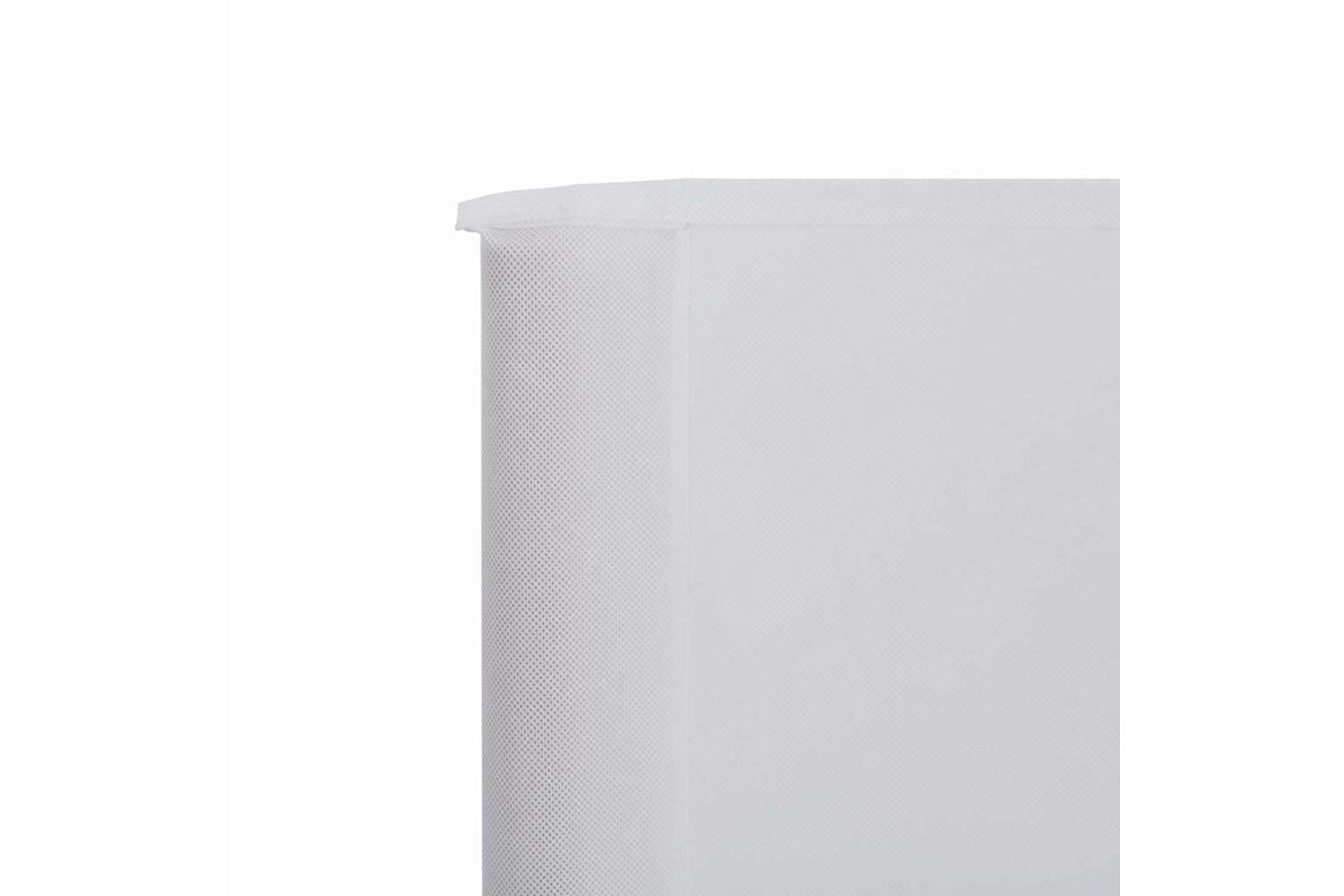 vidaXL 44539 3-panel Wind Screen Fabric 400x120cm White-4