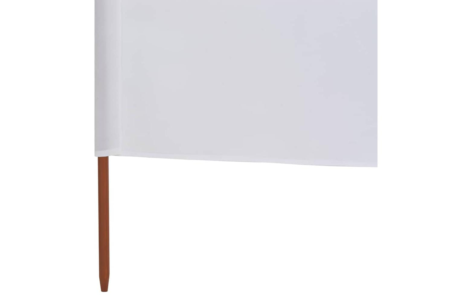 vidaXL 44539 3-panel Wind Screen Fabric 400x120cm White-5