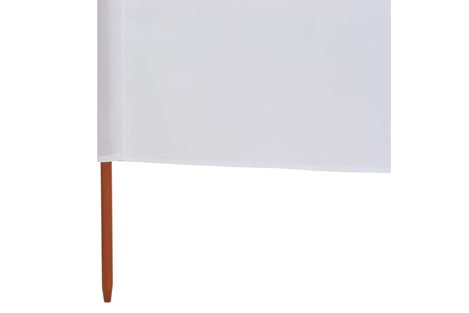 vidaXL 47154 5-panel Wind Screen Fabric 600x80cm Sand White-5