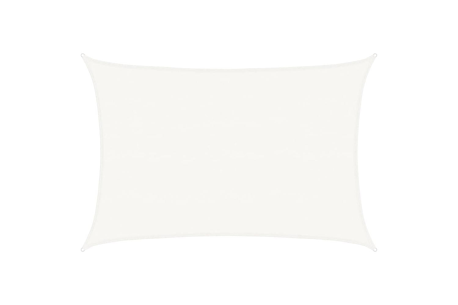 vidaXL 311246 Sunshade Sail 160 G/mÂ² White 5x6 M Hdpe
